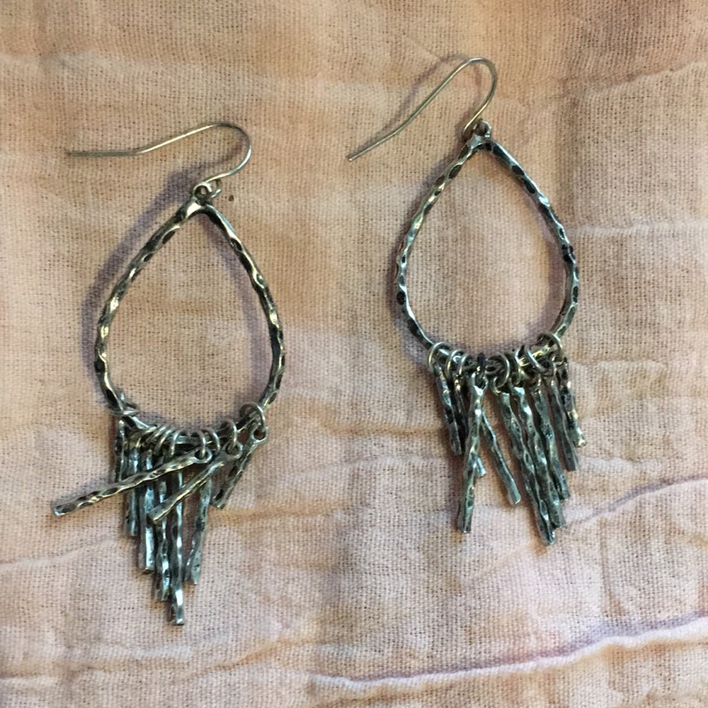 Silver earrings